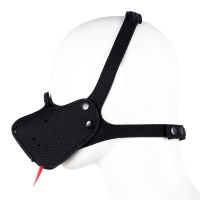 A-Gusto máscara de cachorro de neopreno ajustable (negro), imagen 5