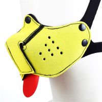 A-Gusto máscara de cachorro de neopreno (amarillo), imagen 3