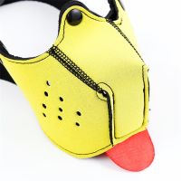 A-Gusto máscara de cachorro de neopreno (amarillo), imagen 2
