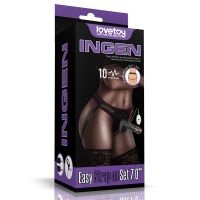 Lovetoy arnés ajustable con dildo 7,0", 10 funciones, imagen 2
