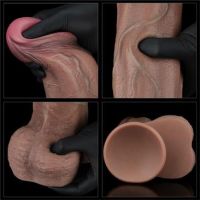 Lovetoy dildo de doble capa XXL 13"