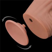 Lovetoy dildo de doble capa con piel deslizante 12", imagen 8