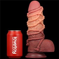 Lovetoy dildo de doble capa King Size natural 9,5", imagen 2