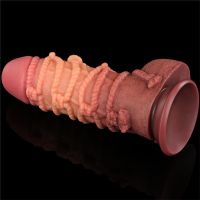 Lovetoy dildo de doble capa King Size natural 9,5", imagen 4