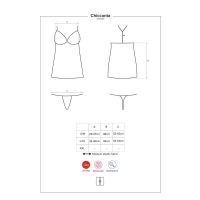 Obsessive Chiccanta camisón de espalda abierta con tanga, imagen 3
