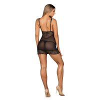 Obsessive Firella salto de cama con tanga (negro), imagen 2