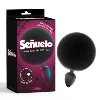 Chisa Señuelo plug anal pequeño con cola de conejo, imagen 2