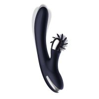 IntoYou Navyspace vibrador con lenguas giratorias (azul)