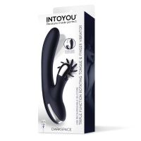 IntoYou Darkspace vibrador con lenguas giratorias y dedo (azul), imagen 5