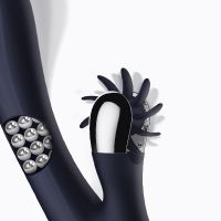 IntoYou Royalspace vibrador con lenguas giratorias y 360º (azul), imagen 3