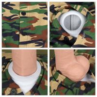 Lovetoy short strap-on con estampado de camuflaje 28"-32", imagen 5