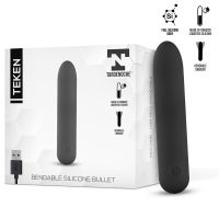 Tardenoche Teken bala vibradora flexible de silicona líquida, imagen 3