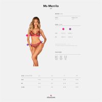 Obsessive Ms Merrilo conjunto navideño de dos piezas con copas abiertas, imagen 5