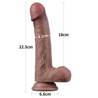 Lovetoy dildo de doble capa 9", imagen 15