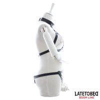 LateToBed conjunto bondage sujetador y braguita con cadenas, imagen 2