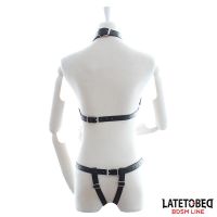LateToBed conjunto bondage sujetador y braguita con cadenas, imagen 3