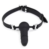 LateToBed mordaza con dildo de silicona ajustable 36-52 cm, imagen 2