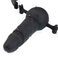 LateToBed mordaza con dildo de silicona ajustable 36-52 cm, imagen 5