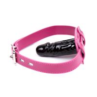 LateToBed mordaza con dildo ajustable 46-58 cm, dildo 10 cm, imagen 3