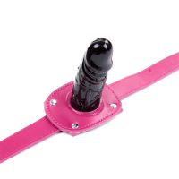 LateToBed mordaza con dildo ajustable 46-58 cm, dildo 10 cm, imagen 5