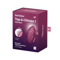 Satisfyer Tap and Climax 1 Vibrador con vibración y tapping (Rojo), imagen 7