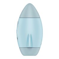 Satisfyer Mission Control succionador de clítoris y vibrador (azul), imagen 4