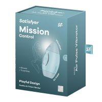 Satisfyer Mission Control succionador de clítoris y vibrador (azul), imagen 2