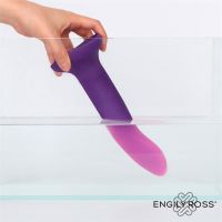 Dildox by Engily Ross dildo que cambia de color, morado a rosa, talla L 21 cm, imagen 5