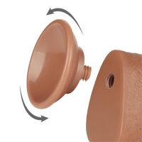 Lovetoy dildo Sliding Skin 9,5" (marrón), imagen 2