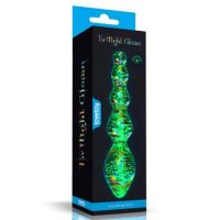 Lovetoy Dark Twilight dildo de cristal que brilla en la oscuridad