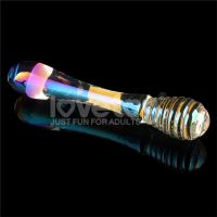 Lovetoy Twilight Gleam dildo de cristal Twin Pleasures 20,5 cm, imagen 3