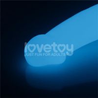 Lovetoy dildo doble Lumino Play con luz azul 10,5", imagen 9