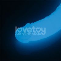Lovetoy dildo doble Lumino con luz azul 18,5", imagen 5