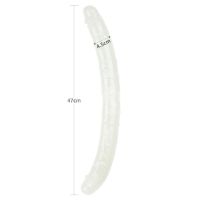 Lovetoy dildo doble Lumino con luz azul 18,5", imagen 8