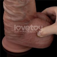 Lovetoy dildo de doble capa XXL 10,5" (negro), imagen 10