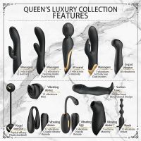 Pretty Love set de lujo Queens con 12 juguetes, negro y 18k (oro), imagen 2