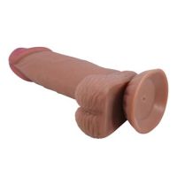 Baile dildo realista con piel deslizante 19,4 cm