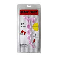 Baile Bendy Twist bolas anales (rosa), imagen 6
