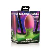 Creature Cocks huevo Xeno XL de silicona fluorescente, imagen 6