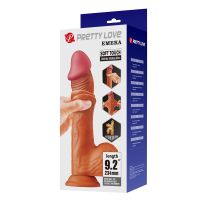Pretty Love dildo firme con piel deslizante 9,2" color piel, imagen 7