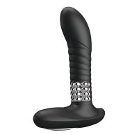 Pretty Love estimulador anal con bolas giratorias (negro)