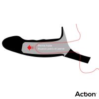 Action arnés con dildo hueco, 5-6,5 cm de grosor (negro), imagen 6