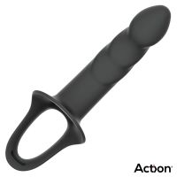 Action arnés con dildo hueco, 5-6,5 cm de grosor (negro), imagen 5
