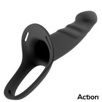 Action arnés con dildo hueco, 4-5 cm de grosor (negro), imagen 4