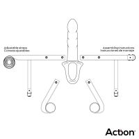 Action arnés con dildo hueco, 5-6,5 cm de grosor, imagen 8