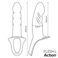 Action arnés con dildo hueco, 5-6,5 cm de grosor, imagen 9