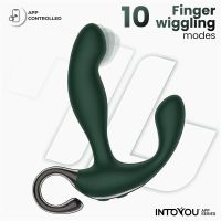 IntoYou Greeny masajeador de próstata con dedo oscilante