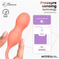 IntoYou Kyra entrenador del suelo pélvico con sensor de presión (coral), imagen 2