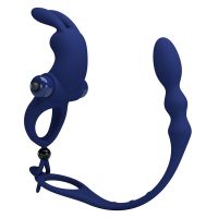 Pretty Love anillo vibrador para el pene con cadena anal, imagen 2