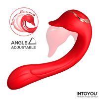 IntoYou Swana vibrador con lengua lamedora y ángulo ajustable